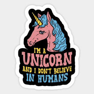 I'm a Unicorn T-Shirt Rainbow Pony Gift Sticker